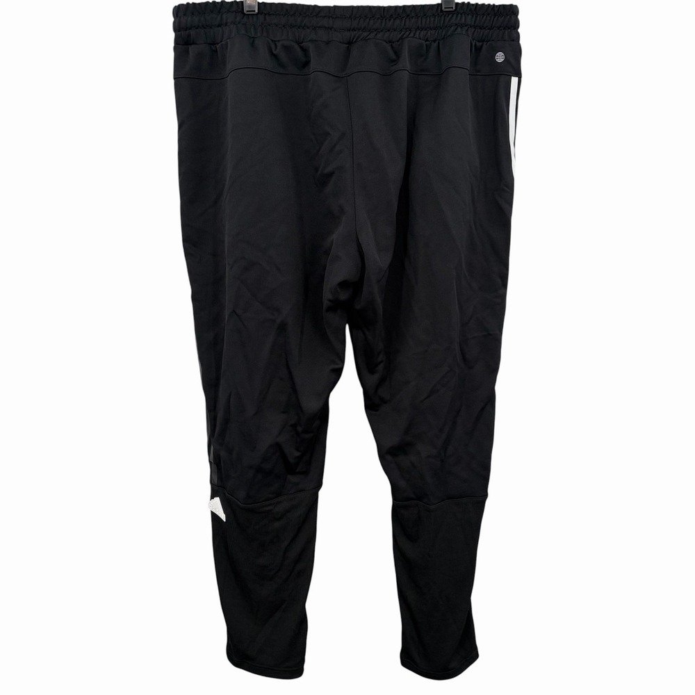 Adidas 3-Stripes‎ Black/White Cuffed Pants Men's 2XL (HG2064) Drawstring NWT - Picture 2 of 10
